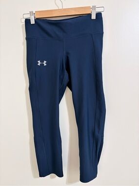 Under Armour Girls' Dark Blue Performance Leggings